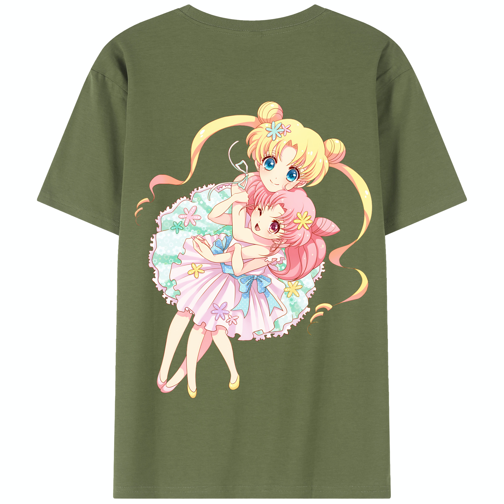 （画像用） 美少女戦士セーラームーン 愛野 美奈子 あいの みなこ Sailor Moon Aino Minako 綿100％半袖Tシャツ（背面プリント）